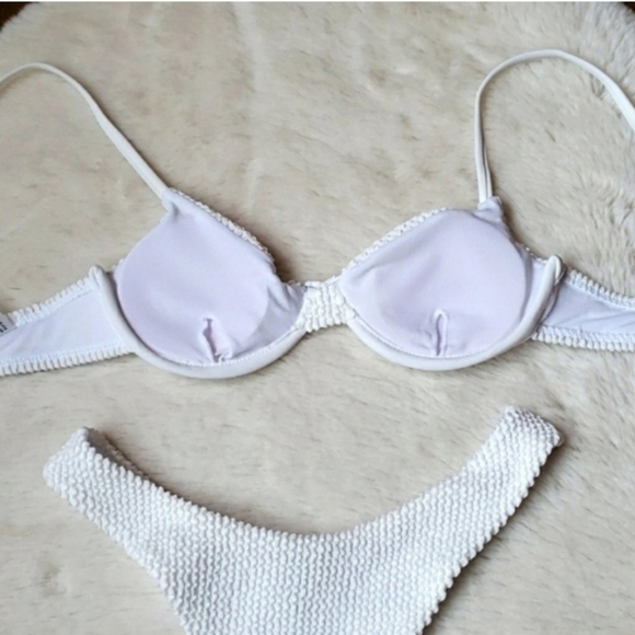 New Scrunchy Underwire Top Brazilian Bottom Bikini Set Swimsuit Size M - Picture 7 of 7